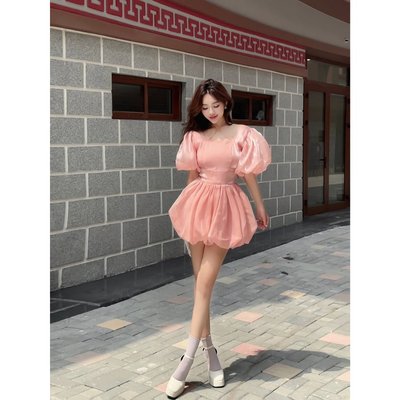 YU CHERRY | Đầm thiết kế tay bồng dáng babydol may 2 lớp dày dặn Liliana Organza Dress YD185