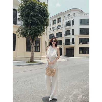 YU CHERRY | Quần nữ dạng cullotes suông dài có nếp gấp li quần Alli Pants YQ021