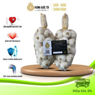 Tỏi Lý Sơn ĐẶC BIỆT thắt chùm loại nhiều tép chùm 1kg, phù hợp làm quà tặng, chưng bàn Thần Tài
