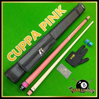 [Hàng Chính Hãng] Cơ Bida Lỗ Màu Hồng CUPPA Pink S9 Pool Tặng Bao Cơ Hồng Gậy Bi Cho Nữ Màu Pastel