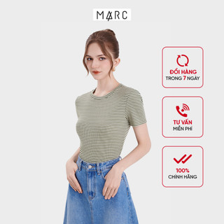 Áo Thun Nữ MARC FASHION Kiểu Sọc Tay Ngắn Form Ôm - CBMN058724
