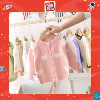 Áo khoác cardigan trái tim cho bé N00608