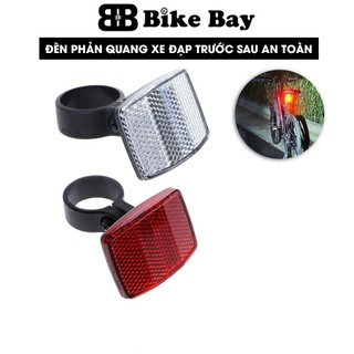 Đèn phản quang, phản quang xe đạp gắn tay lái trước và phía sau xe sáng đẹp PQN