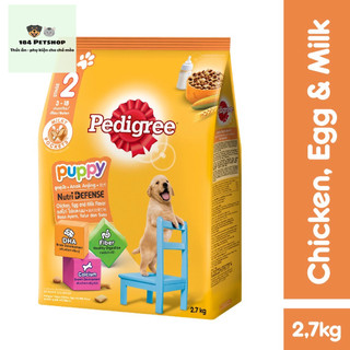 Thức ăn chó con Pedigree vị gà và trứng sữa gói 2,7kg date 2025