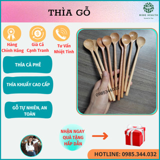 Thìa Gỗ tự nhiên. Muỗng Gỗ. Thìa Khuấy. Thìa ăn cơm