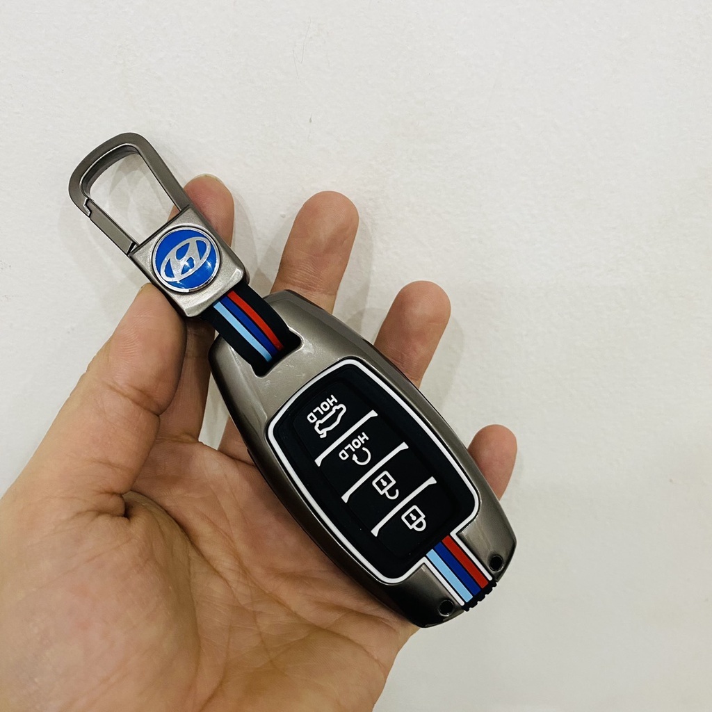 Ốp chìa khóa xe Accent 2024, Elantra 2024+ chìa 4 nút kiểu dáng đẹp