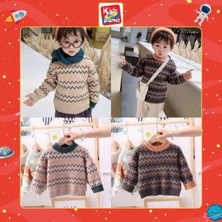 Áo len họa tiết ziczac cho bé nhiều mẫu (N00432)
