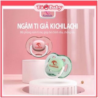 Núm ty giả silicone Kichilachi cho bé từ 0 tới 6 tháng mềm mại gtt store