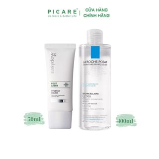 Combo LRP + Easydew Kem dưỡng ẩm làm dịu da Easydew RX Post Laser Synergy 50ml & Nước Tẩy Trang La Roche Posay Micellar