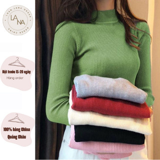 [ORDER 15-20 NGÀY]  ÁO LEN BODY CỔ 3 PHÂN LEN MỊN