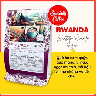 Cà phê specialty nhập khẩu cao cấp đặc sản Rwanda, Western Rwanda, Inzovu, Purio 419
