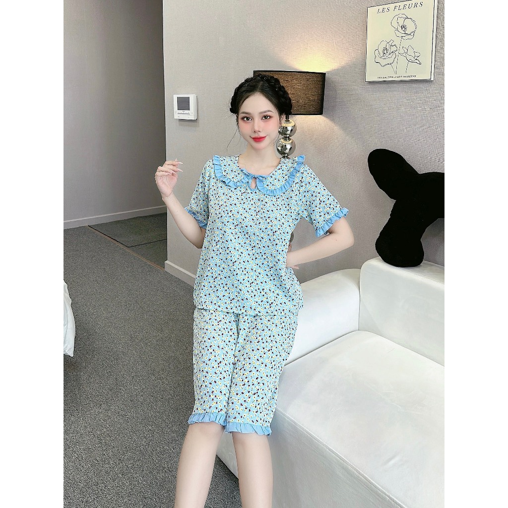 [3 size 46-65KG] SET Đồ bộ BÔNG TIỂU THƯ, LỬNG CARO VẢI LỤA SIÊU MỀM MÁT KHÔNG NHĂN DỄ THƯƠNG thời trang | BigBuy360 - bigbuy360.vn