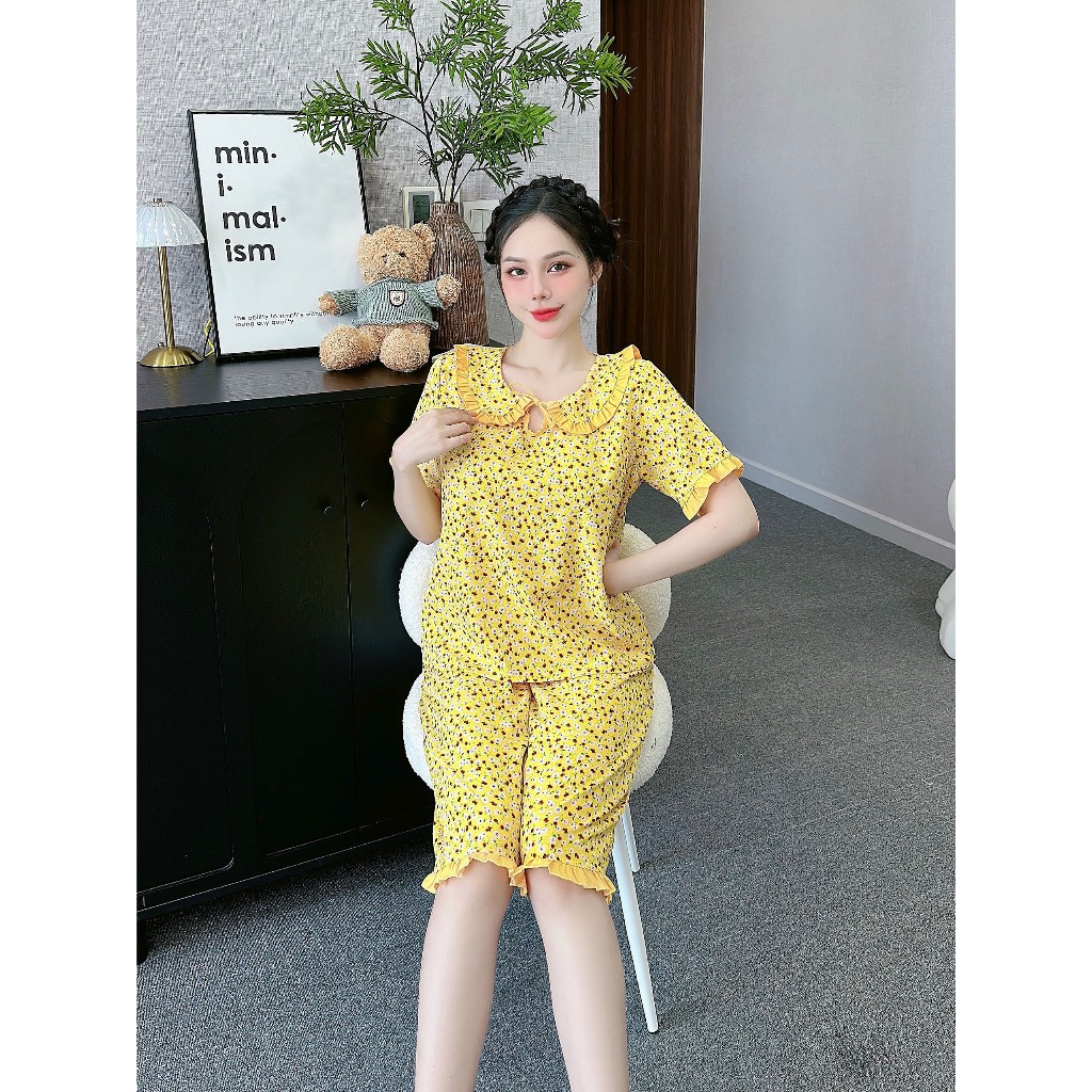 [3 size 46-65KG] SET Đồ bộ BÔNG TIỂU THƯ, LỬNG CARO VẢI LỤA SIÊU MỀM MÁT KHÔNG NHĂN DỄ THƯƠNG thời trang | BigBuy360 - bigbuy360.vn