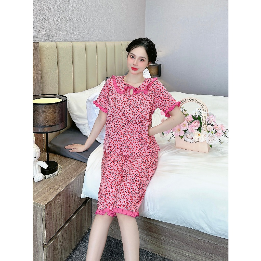 [3 size 46-65KG] SET Đồ bộ BÔNG TIỂU THƯ, LỬNG CARO VẢI LỤA SIÊU MỀM MÁT KHÔNG NHĂN DỄ THƯƠNG thời trang | BigBuy360 - bigbuy360.vn
