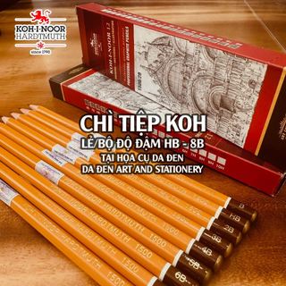 [DA ĐEN] Chì Tiệp KOH-I-NOOR Cao Cấp (Chính Hãng)