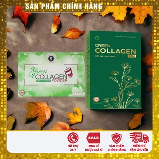 Diệp lục green beauty, diệp lục collagen green beauty hộp 30 gói, collagen diệp lục