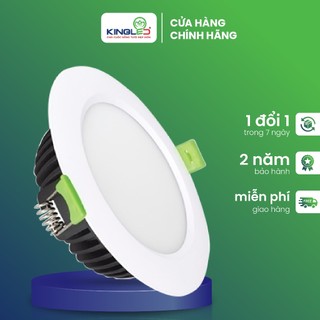 Đèn led âm trần tán quang king led ruby, dl-ss series 6w, 8w, 12w