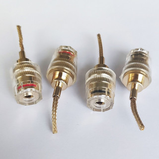 jack Mỏ chim cao cấp mạ vàng /jack loa chuyển bắp chuối ra mỏ chim mềm  (đơn giá 1 chiếc)