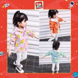 Áo khoác gió chồng nước hình con vịt cho bé (N00428)