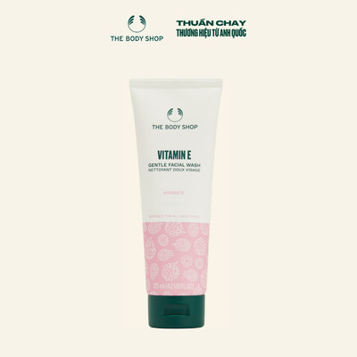 Sữa Rửa Mặt Dịu Nhẹ Vitamin E Gentle Face Wash 125ML The Body Shop