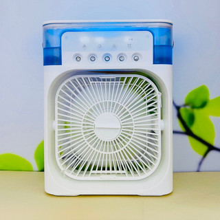 Quạt đá điều hòa hơi nước mini để bàn - quạt điều hòa mini phun sương có khay chứa đá tiện dụng