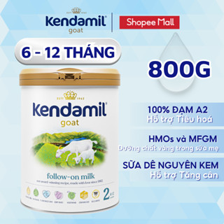 Sữa công thức dê Kendamil Goat số 2 (800g) - Sữa bột nguyên kem Đạm A2 cho bé hệ tiêu hóa nhạy cảm