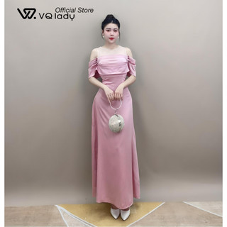 Đầm lụa thiết kế D40 phối lưới sang chảnh