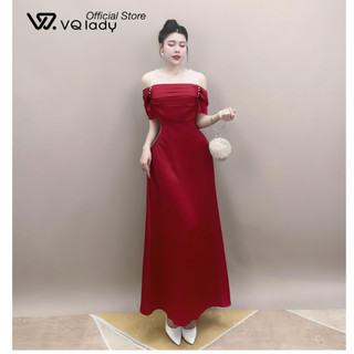 Đầm lụa thiết kế D40 phối lưới sang chảnh