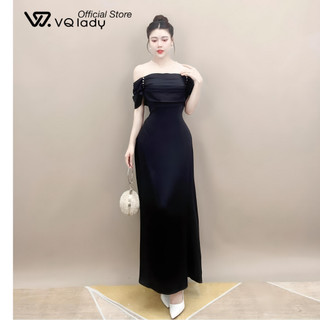Đầm lụa thiết kế D40 phối lưới sang chảnh