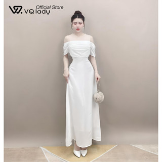 Đầm lụa thiết kế D40 phối lưới sang chảnh
