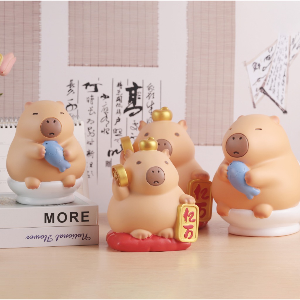 Ống Heo Ống Tiết Kiệm Chuột Lang Nước CAPYBARA Ống Đựng Tiền Trang Trí