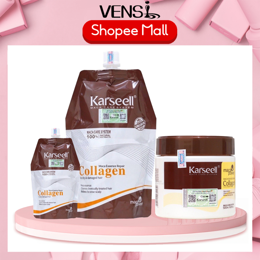 Kem Hấp Ủ Tóc KARSEELL 100ML/500ML giúp tóc mềm mượt giảm khô sơ chẻ ngọn