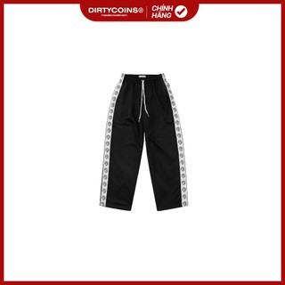 Quần DirtyCoins Track Pants Relaxed Taped Logo - Black