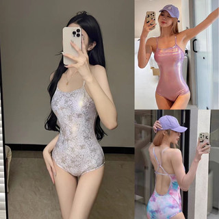 Bikini liền mảnh ánh nhũ màu loang bling bling siêu sang chảnh nhiều màu