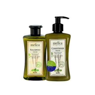 Cặp gội xả hữu cơ giảm rụng, kích thích mọc tóc Melica Organic 300ml Keratin và mật ong