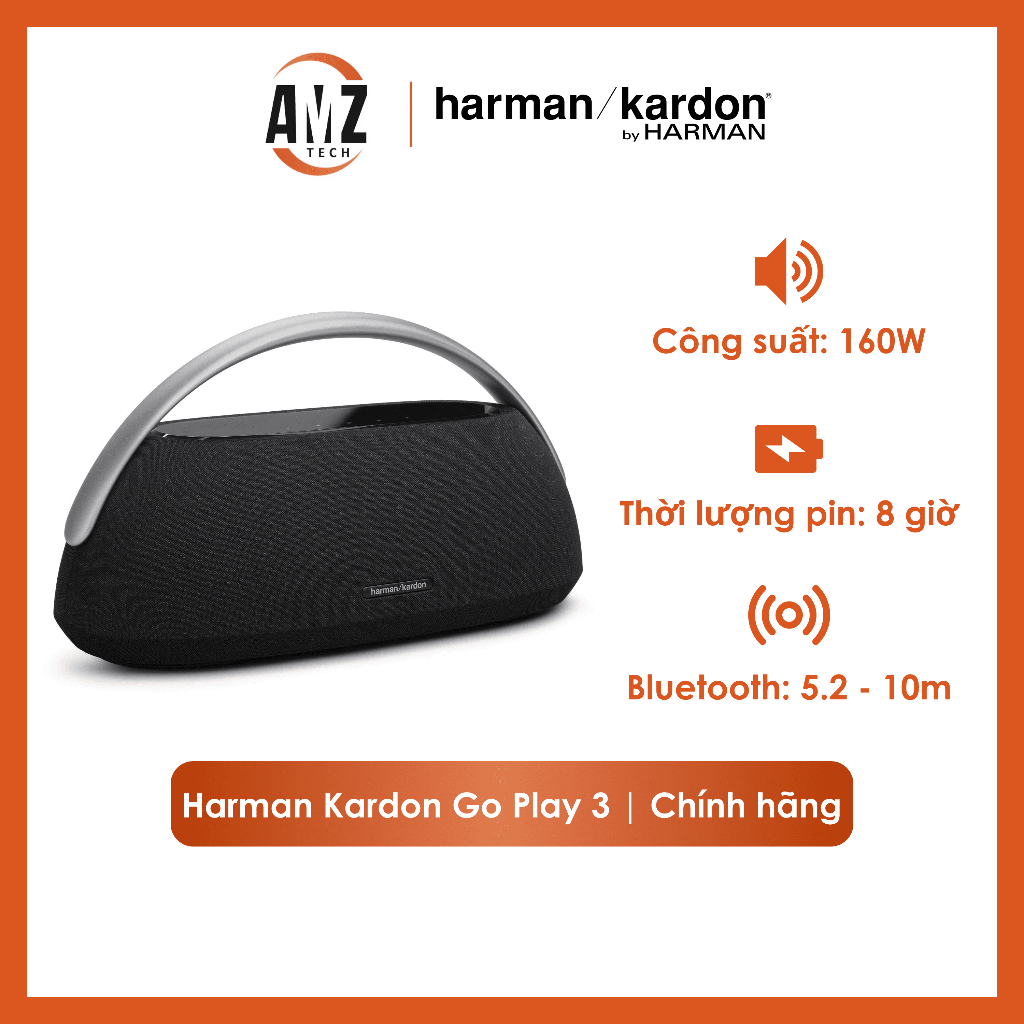 Loa Bluetooth HARMAN KARDON GO PLAY 3 Chính Hãng PGI. New 100%, Bảo hành 12 tháng