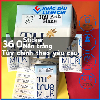 365 Sticker In Tên Bé Dán Hộp Sữa Đồ Dùng Học Tập Đi Học Tránh Thất Lạc In Theo Yêu Cầu