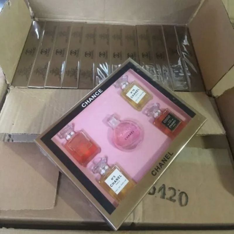 sét 5 chai nước hoa mịni