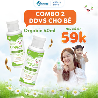 Dung Dịch Vệ Sinh Thảo Dược Cho Bé Gái Orgabie Tradimed Dung Tích 40 ml, Sạch Dịu Nhẹ, Khử Mùi Hôi