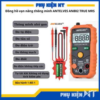 Đồng hồ vạn năng, đồng hồ đo thông minh antelves an802 đa năng tự động, đo điện trở, đo tụ | phụ kiện nt