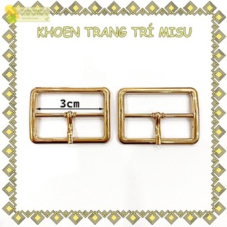 Khoá dây nịch vàng - set 2 chiếc, khoen giày, khoen túi