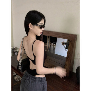 Bodysuit 2 dây hở lưng(sẵn đen )