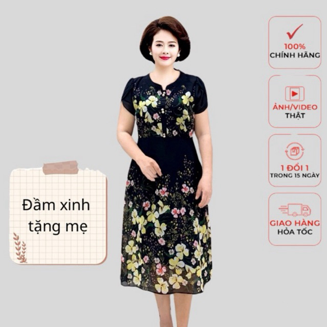 Đầm trung niên cao cấp