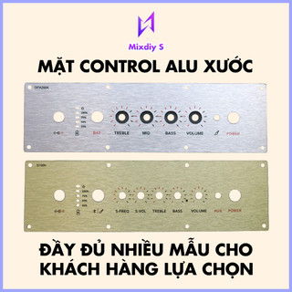 Control DIY chế thùng loa - tấm bắt volume - logo ALU vàng chanh, bạc
