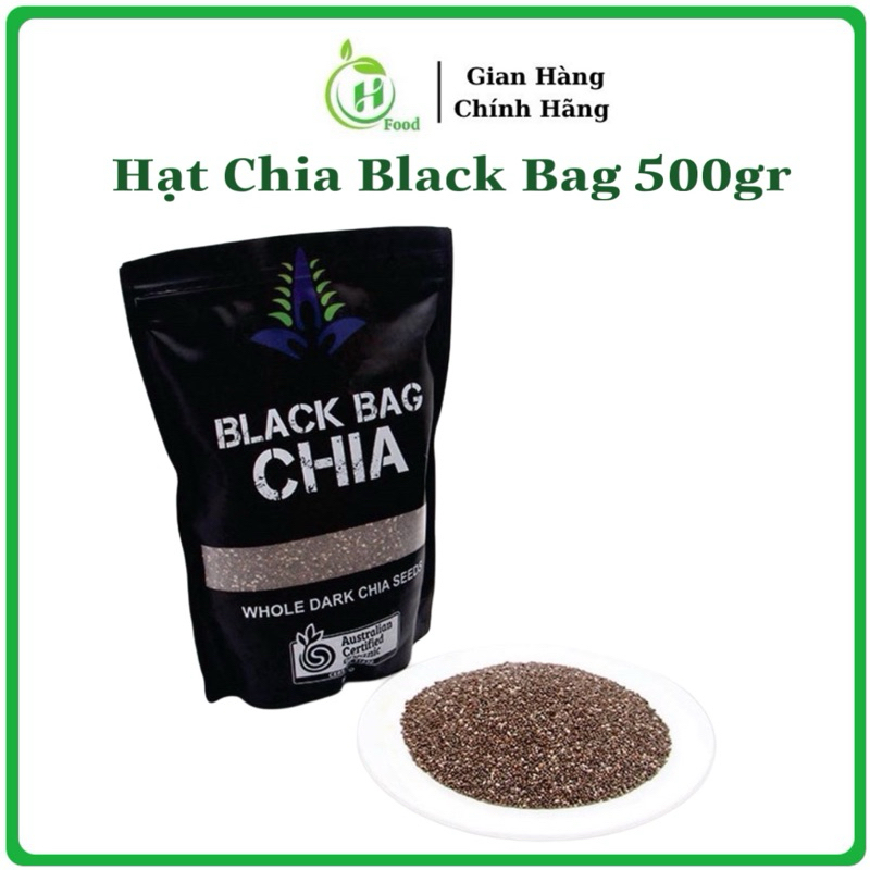 Hạt Chia đen Úc Black Bag Chia Túi 500g