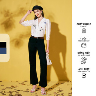 Quần Jean ống loe Flare jeans casual style denim trơn 2 màu  313JE7001 ADORE DRESS