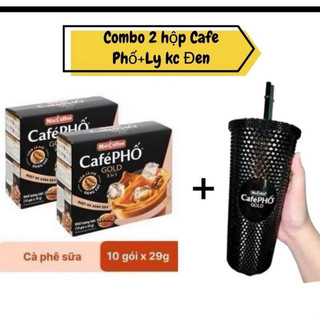 Combo 2 hộp cafe phố gold 3/1 + 1ly kim cương cafe phố 🥰🥰