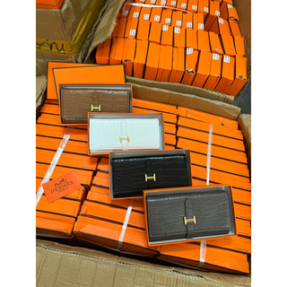 Ví cầm tay nữ có hộp - ví hm vân fullbox