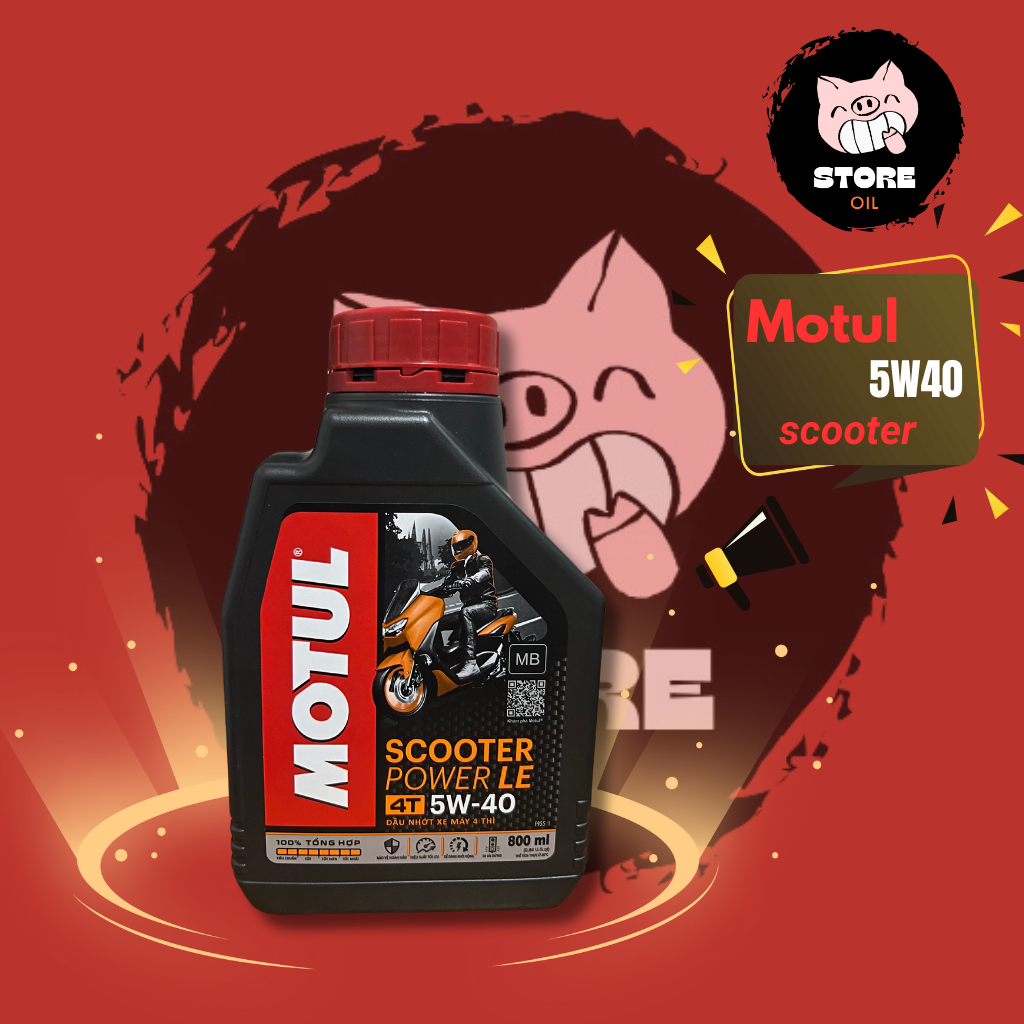 Nhớt xe tay ga MOTUL POWER LE 800ML (Nhớt tổng hợp 100%)