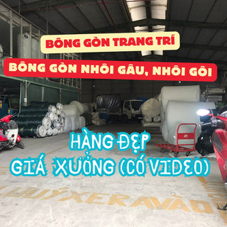1kg bông gòn nhồi gối, nhồi gấu, bông giả tuyết trang trí, bông gòn nhân tạo giá rẻ giá xưởng